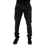 Dolce & Gabbana Black Cotton Stretch Men Skinny Denim Jeans