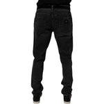Dolce & Gabbana Black Cotton Stretch Men Skinny Denim Jeans