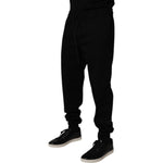 Dolce & Gabbana Black Cotton Blend Jogger Sweatpants Pants
