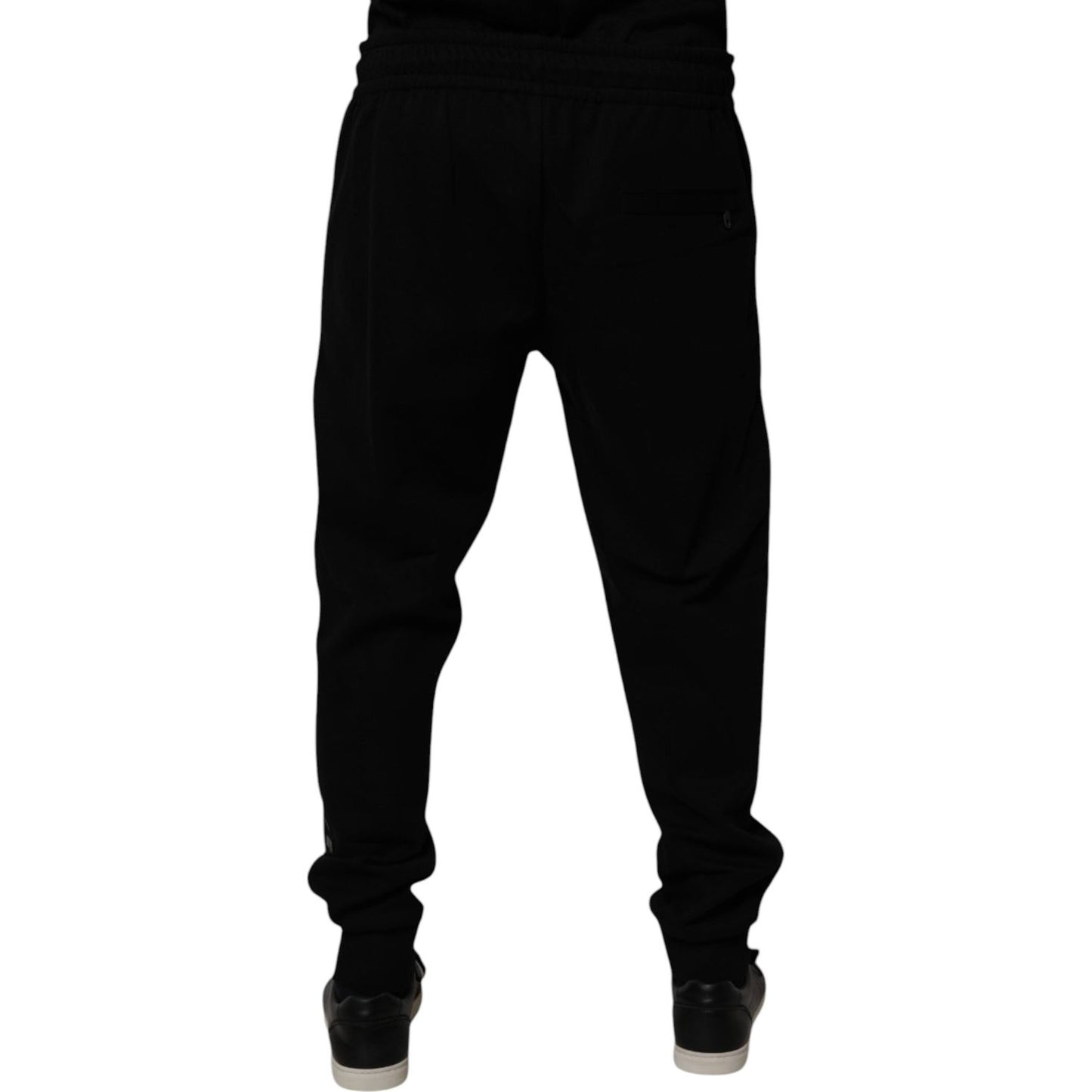 Dolce & Gabbana Black Cotton Blend Jogger Sweatpants Pants