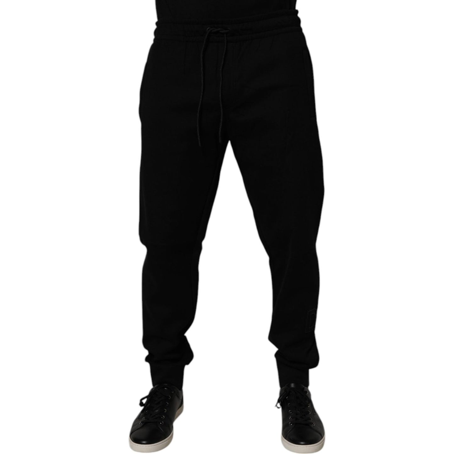 Dolce & Gabbana Black Cotton Blend Jogger Sweatpants Pants