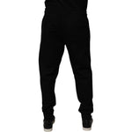 Dolce & Gabbana Black Cotton Blend Jogger Sweatpants Pants