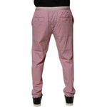 Dolce & Gabbana Pink Cotton Stretch Chino Pants