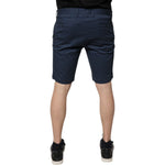 Dolce & Gabbana Blue Cotton Mid Waist Men Bermuda Shorts