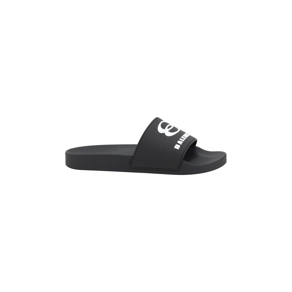 Balenciaga Logo Slippers Balenciaga Dark Slate Gray
