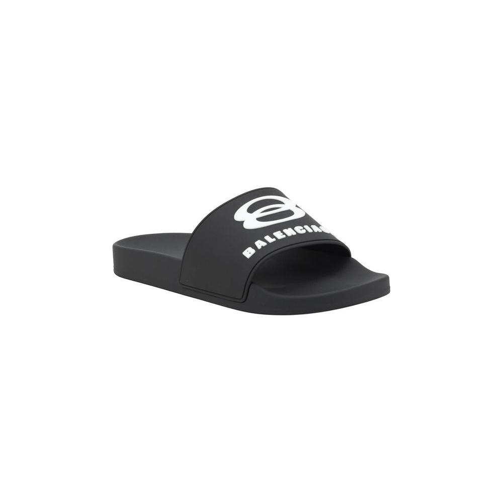 Balenciaga Logo Slippers Balenciaga Dark Slate Gray