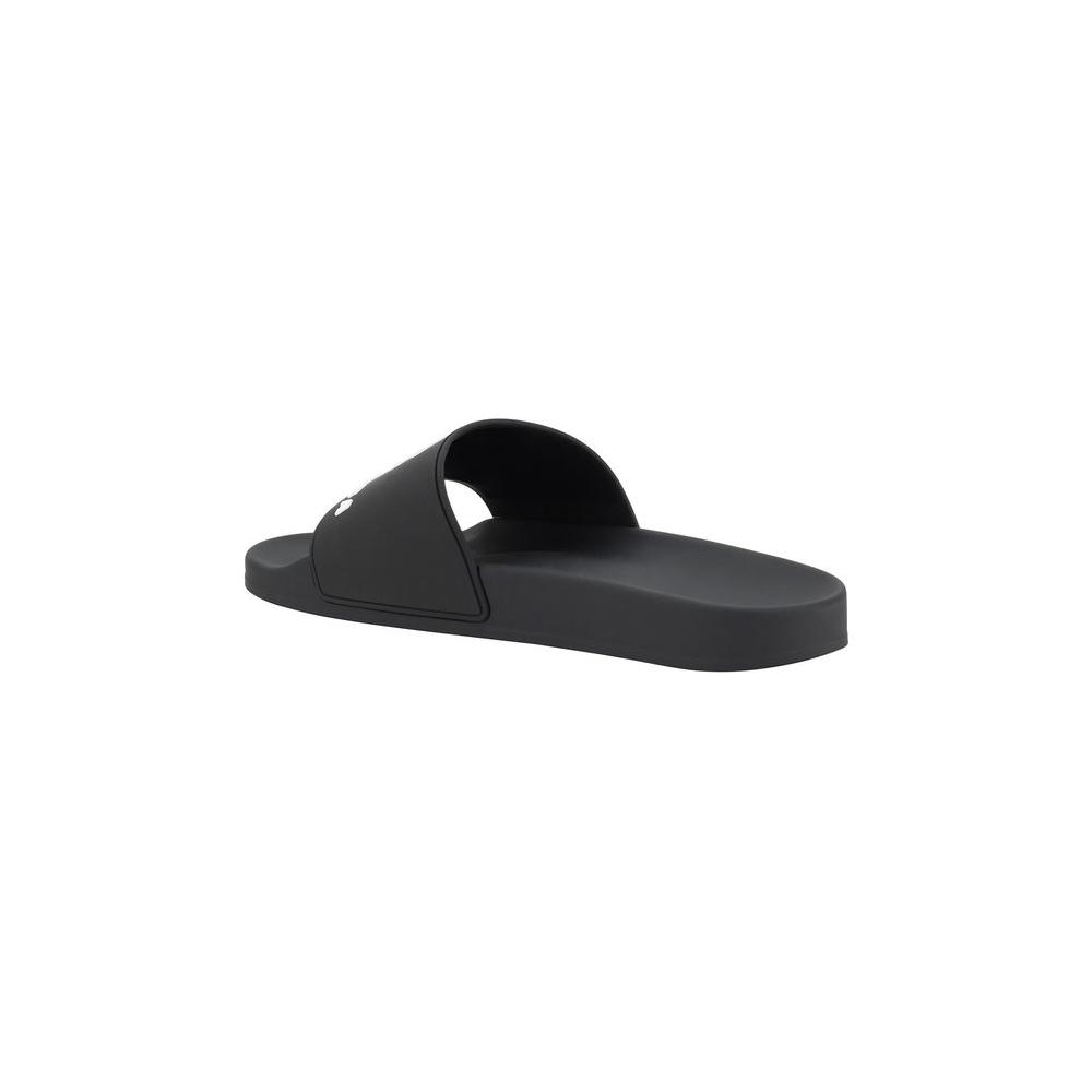 Balenciaga Logo Slippers Balenciaga Dark Slate Gray