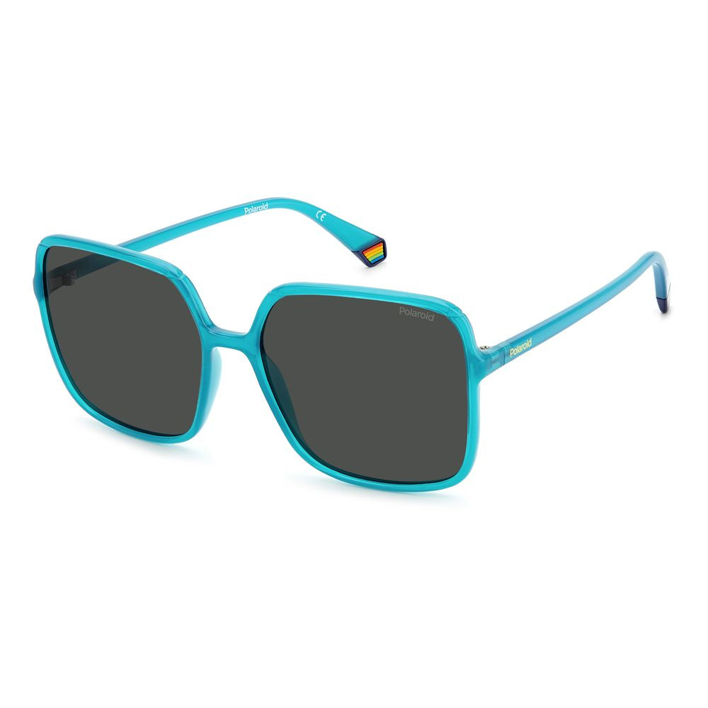 Polaroid Blue Plastic Sunglasses POPLD6128SMVUM9AC