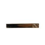 Dolce & Gabbana Gold Tone Brass Crystal Branded Accessory Tie Clip Bar SMY10467