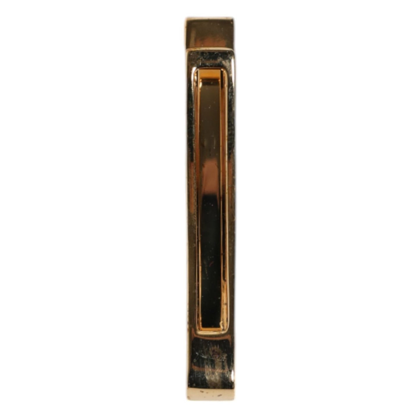 Dolce & Gabbana Gold Tone Brass Crystal Branded Accessory Tie Clip Bar SMY10467