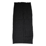 Dolce & Gabbana Black Cashmere Knitted Neck Warmer Foulard Scarf MS7356