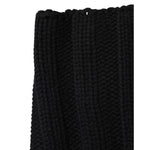 Dolce & Gabbana Black Cashmere Knitted Neck Warmer Foulard Scarf MS7359