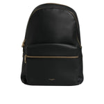 Dolce & Gabbana Black DG Leather Logo Print Travel Back Pack Bag
