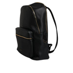 Dolce & Gabbana Black DG Leather Logo Print Travel Back Pack Bag
