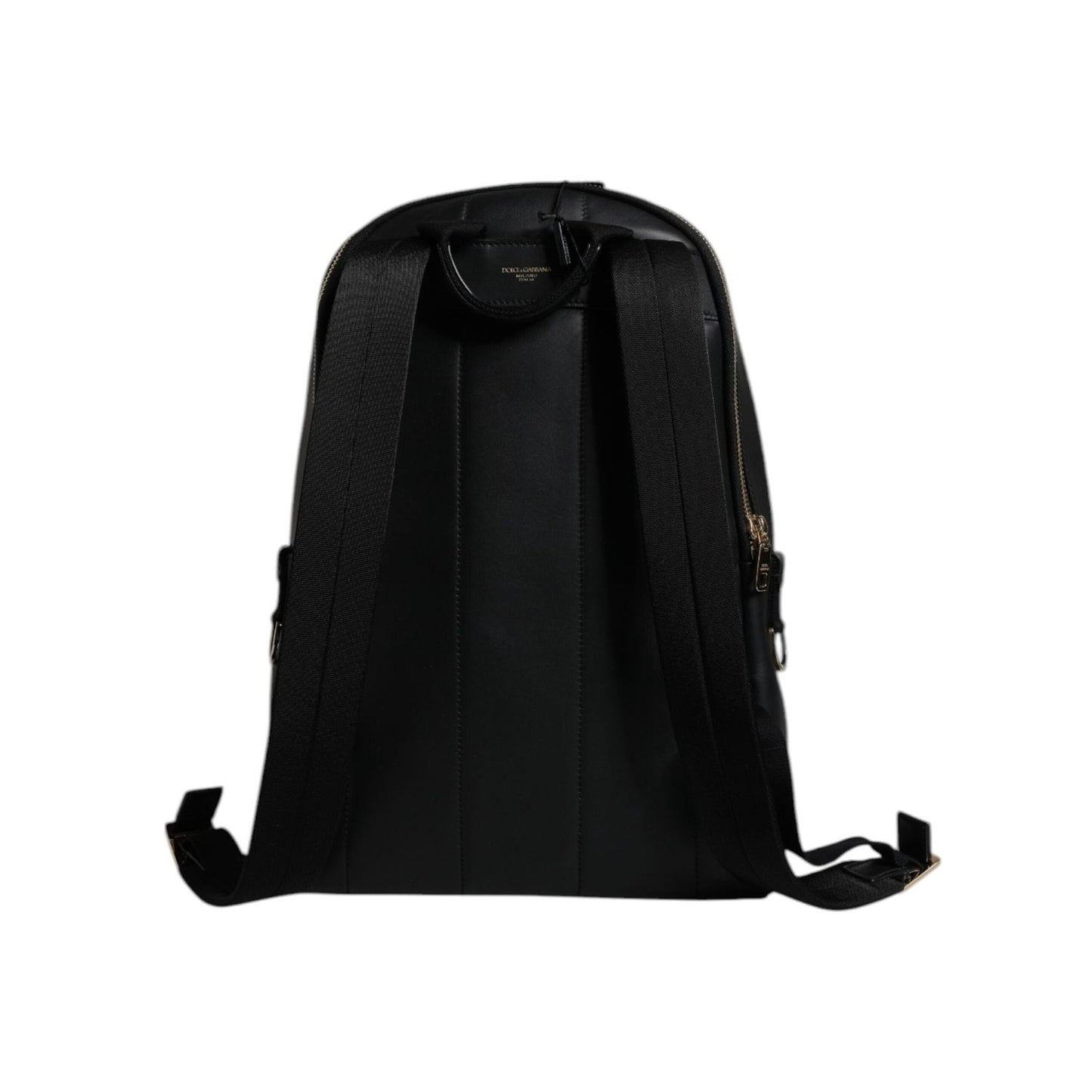 Dolce & Gabbana Black DG Leather Logo Print Travel Back Pack Bag