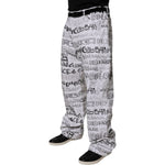 Dolce & Gabbana White Logo Print Straight Men Denim Jeans PAN75139-56