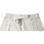 Dolce & Gabbana White Linen Mid Waist Straight Men Denim Jeans PAN75184-48