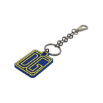 Dolce & Gabbana Blue Yellow DG Rubber Logo Silver Men's Keychain Keyring SMY10702