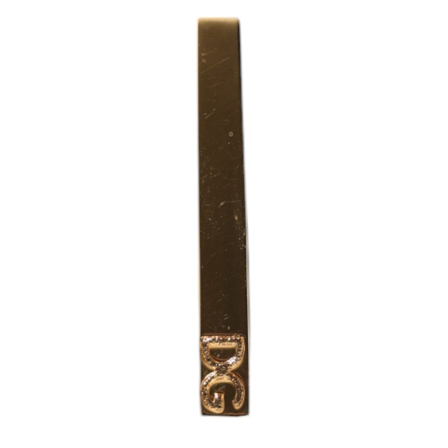 Dolce & Gabbana Gold Tone Brass Logo Branded Tie Clip Bar SMY10631