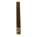 Dolce & Gabbana Gold Tone Brass Logo Branded Tie Clip Bar SMY10631