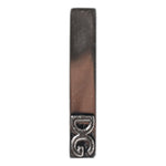 Dolce & Gabbana Silver Tone Brass Logo Branded Tie Clip Bar
