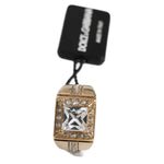 Dolce & Gabbana Gold Tone Sterling Silver 925 Crystals Ring SMY10528-58