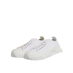 Dolce & Gabbana White Leather Low Top NS1 Sneakers Shoes MV7222-44