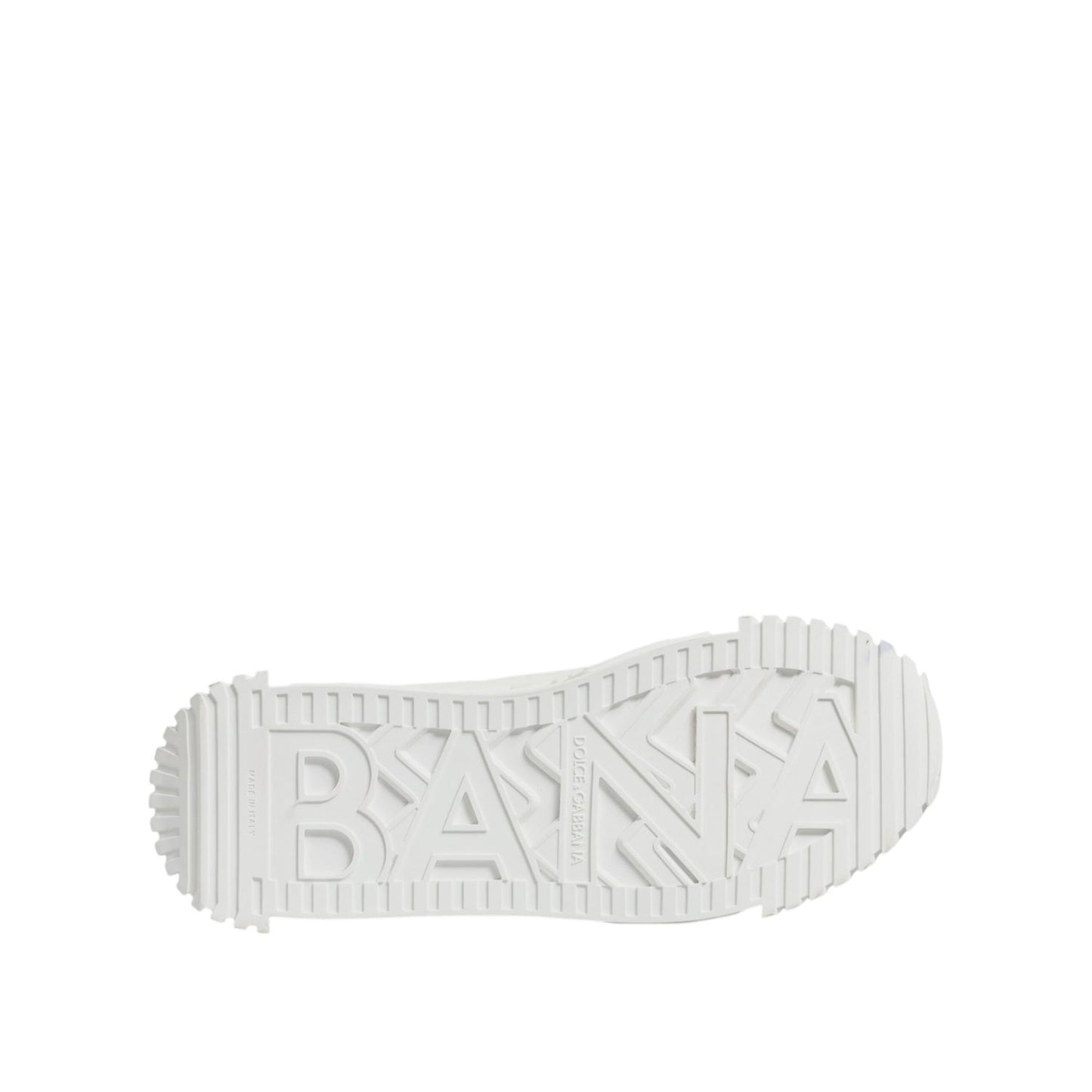 Dolce & Gabbana White Leather Low Top NS1 Sneakers Shoes MV7222-44