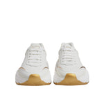 Dolce & Gabbana White Gold Daymaster Low Top Sneakers Shoes LA12517-38.5