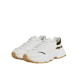 Dolce & Gabbana White Gold Daymaster Low Top Sneakers Shoes LA12517-38.5