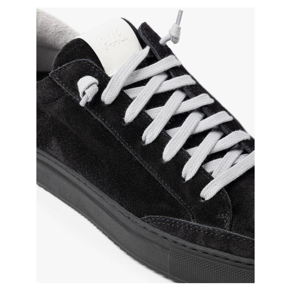 P448 Black Suede Leather Sneaker P448 Dark Slate Gray