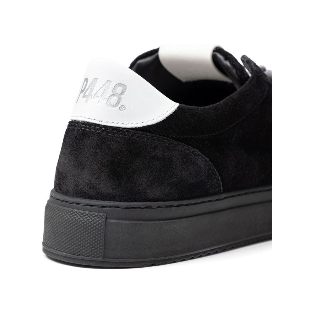 P448 Black Suede Leather Sneaker P448 Dark Slate Gray