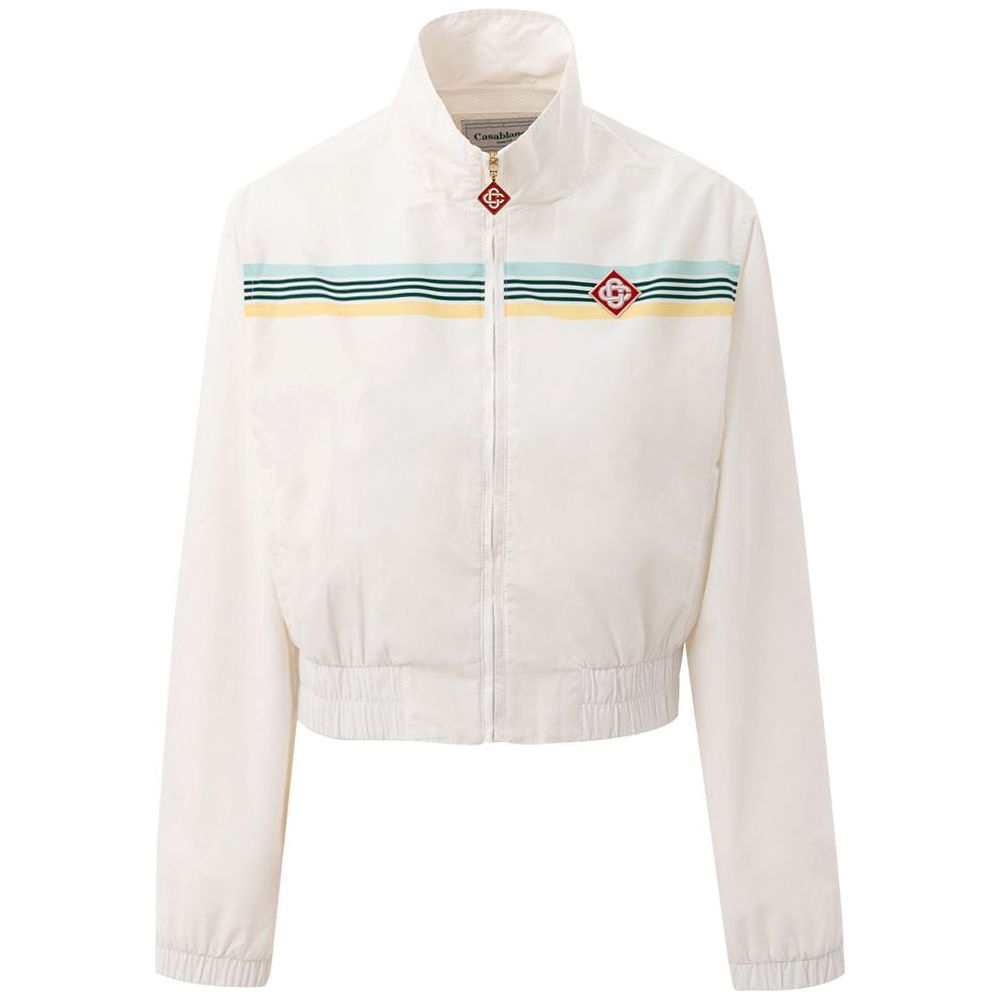 Casablanca White Polyester Sweater Casablanca Light Gray