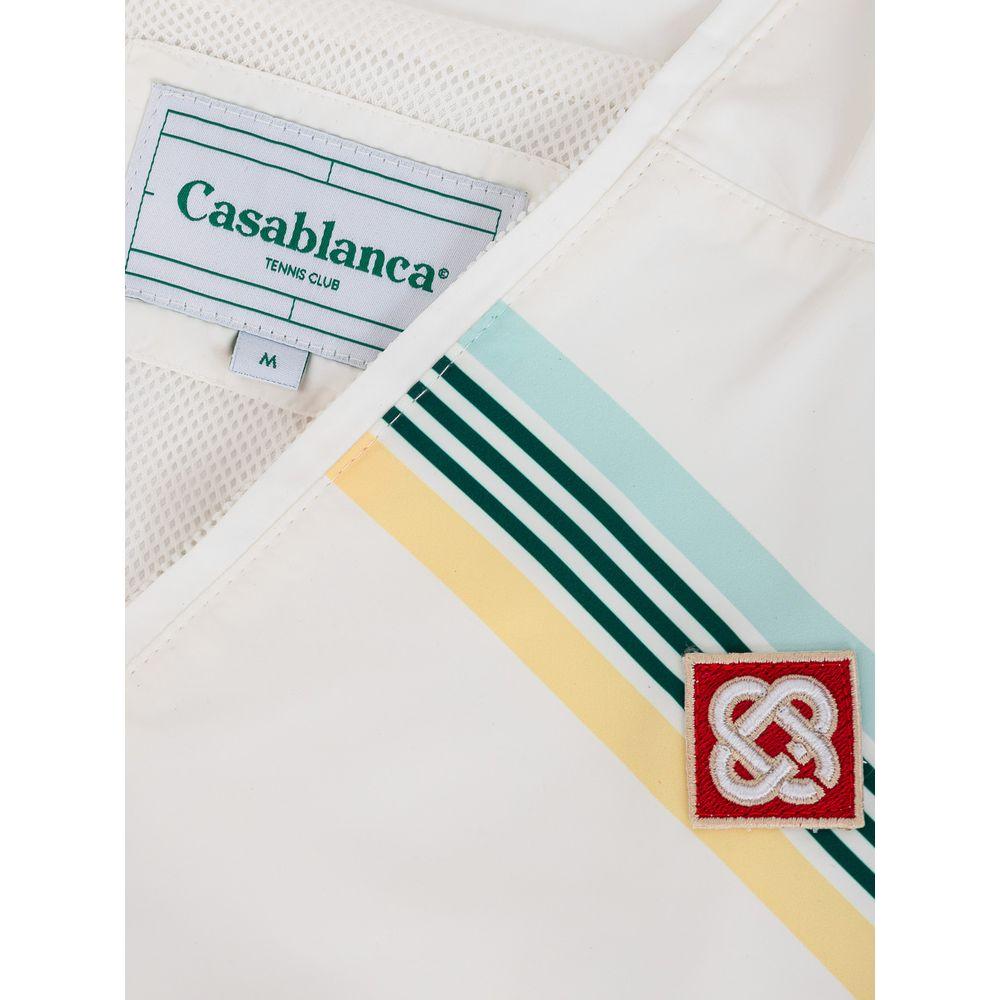 Casablanca White Polyester Sweater Casablanca Light Gray