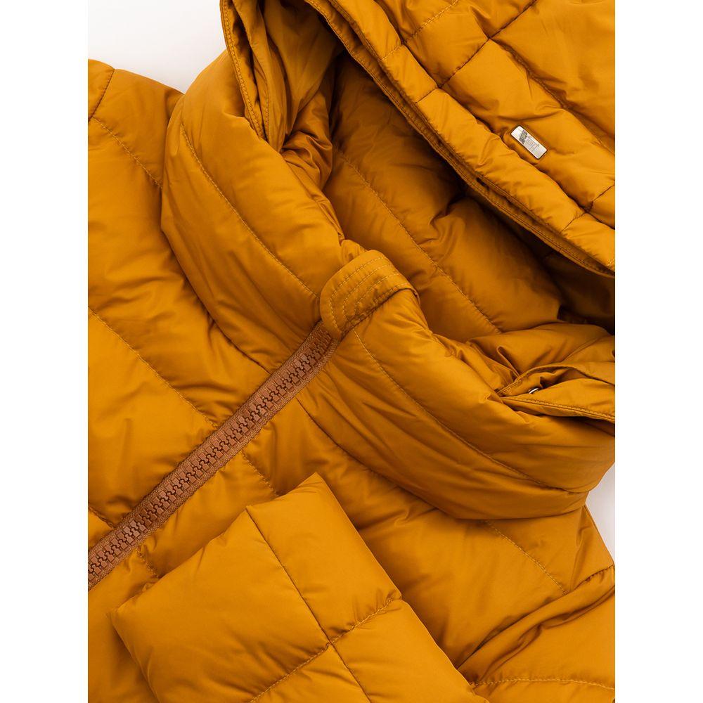Herno Yellow Polyamide Jackets & Coat Herno Dark Goldenrod