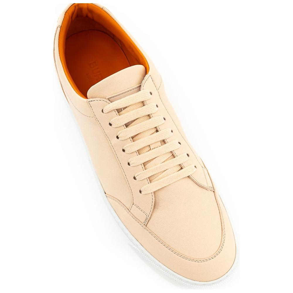 Burberry Pink Leather Sneaker Burberry Bisque