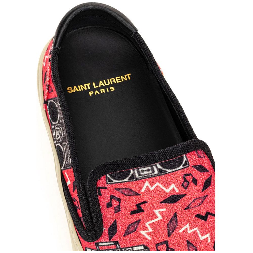 Saint Laurent Pink Cotton Sneaker Saint Laurent Black
