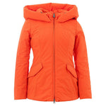 Peuterey Elegant Orange Polyester Jacket for Women Peuterey Tomato