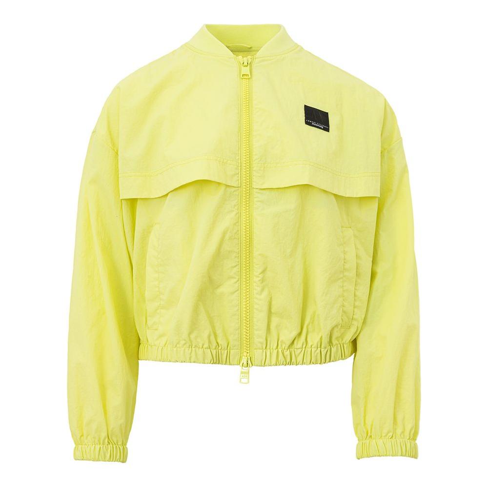 Armani Exchange Chic Yellow Polyamide Jacket for Women Armani Exchange Light Goldenrod