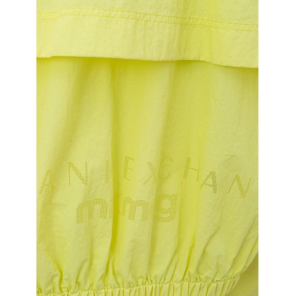 Armani Exchange Chic Yellow Polyamide Jacket for Women Armani Exchange Dark Khaki