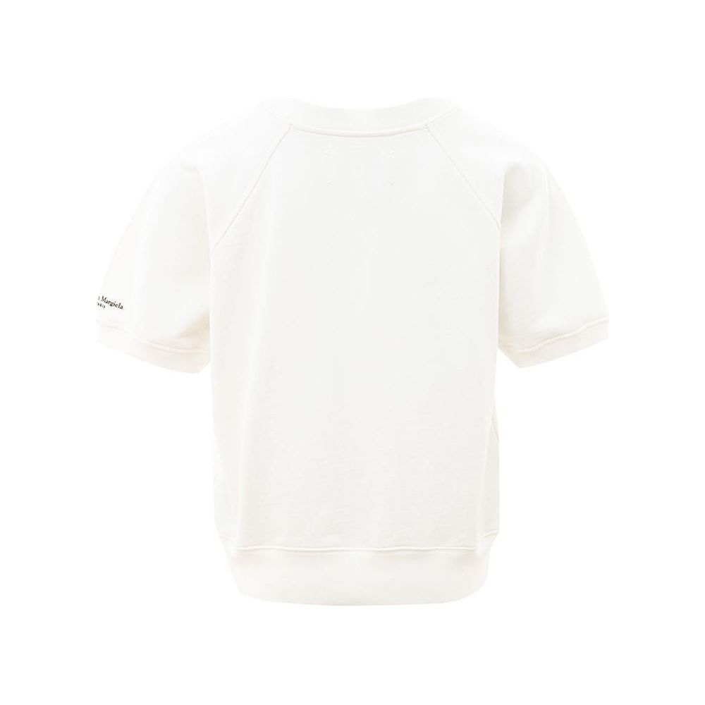 Maison Margiela Chic White Cotton Top for Style Enthusiasts Maison Margiela White Smoke