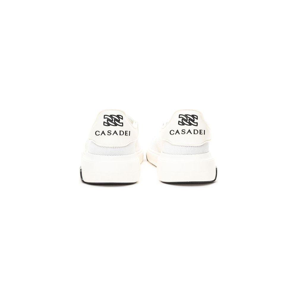 Casadei Elegant White Leather Sneakers CA-4552666-EU36/US6