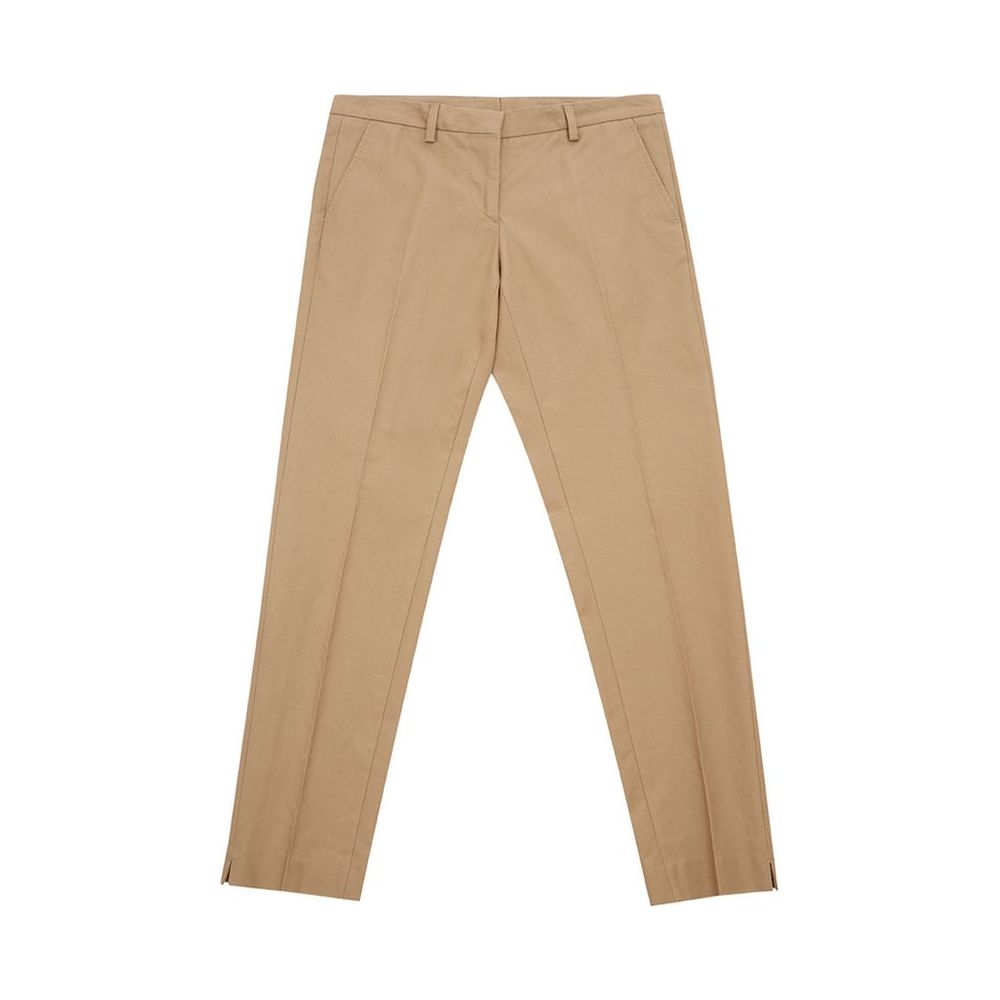 Lardini Elegant Brown Cotton Trousers for Women Lardini Rosy Brown