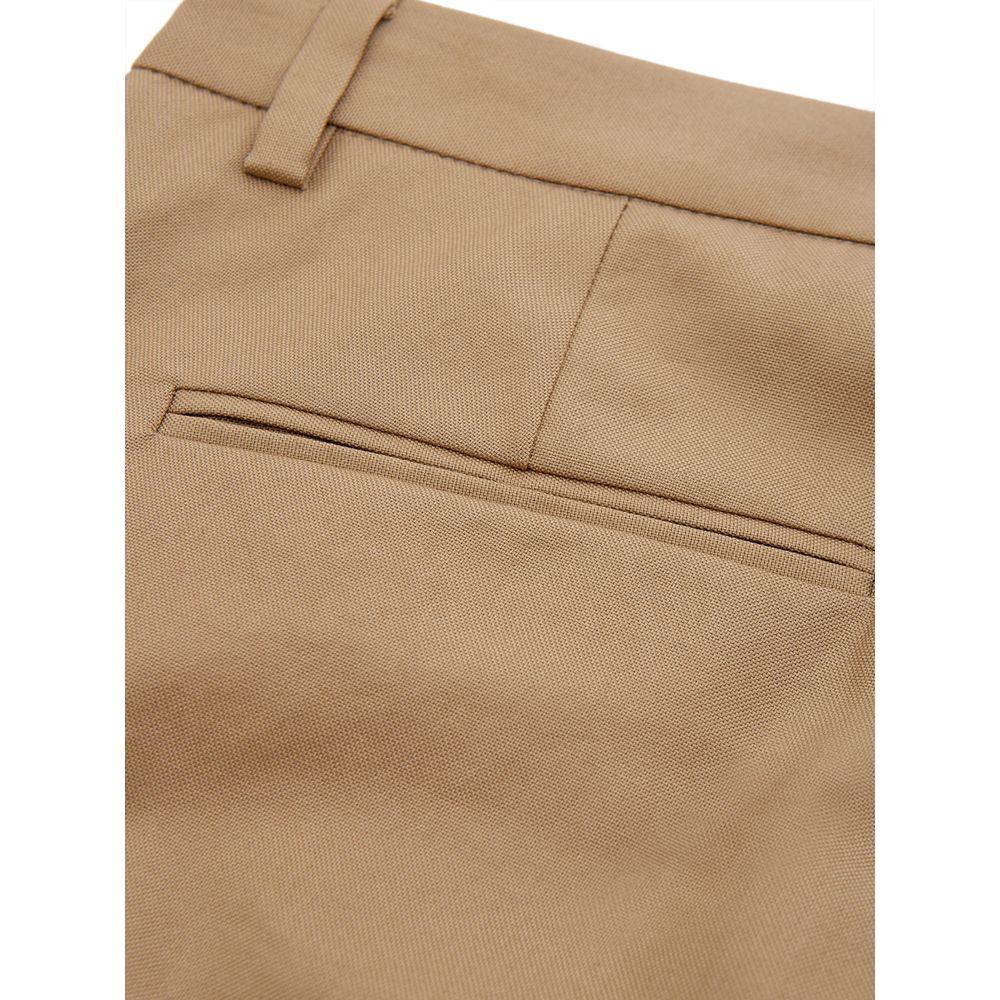 Lardini Elegant Brown Cotton Trousers for Women Lardini Rosy Brown