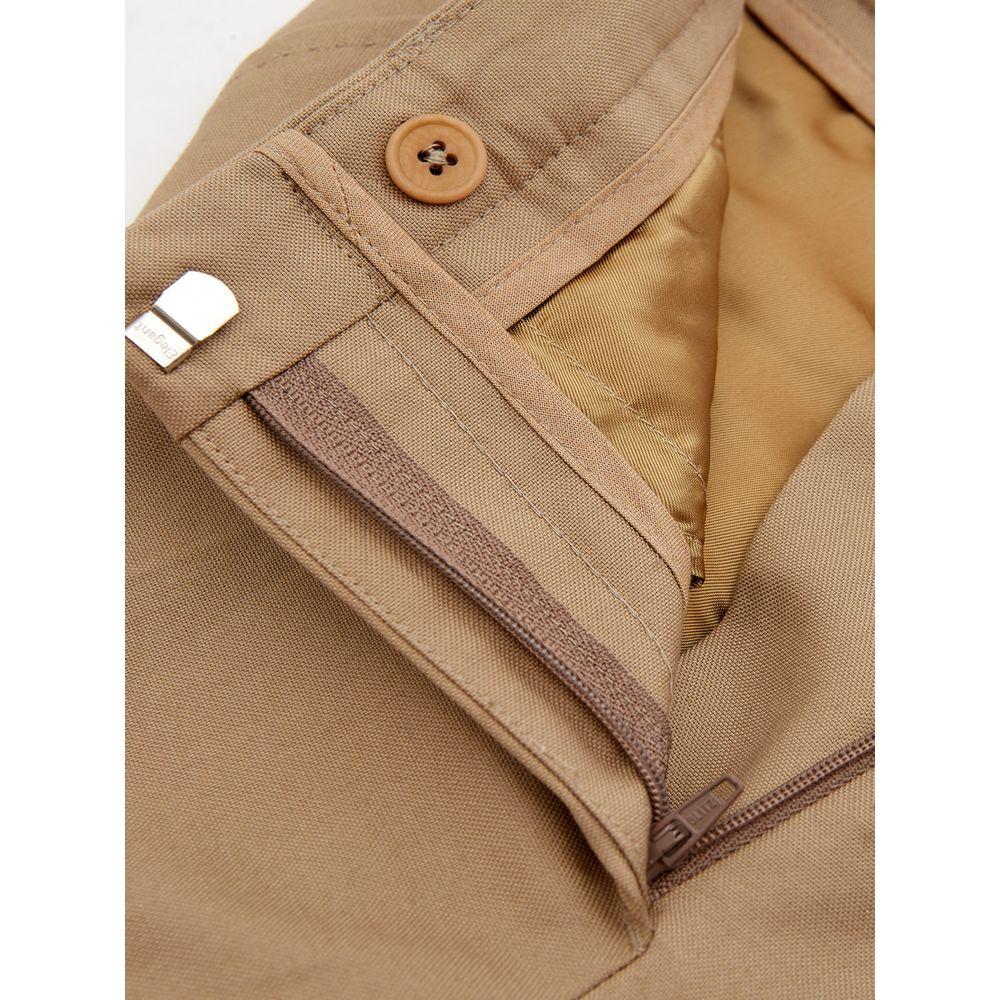 Lardini Elegant Brown Cotton Trousers for Women Lardini Rosy Brown