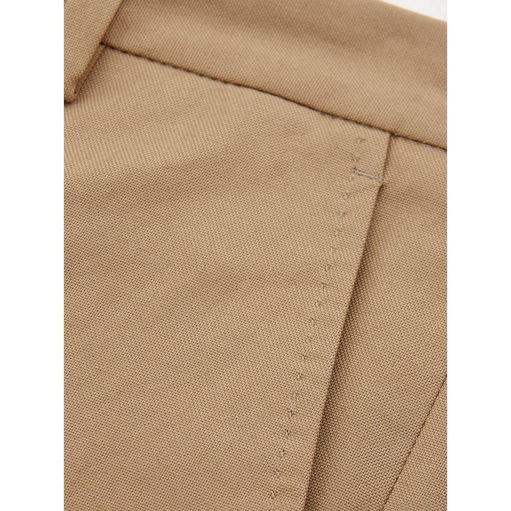 Lardini Elegant Brown Cotton Trousers for Women Lardini Rosy Brown
