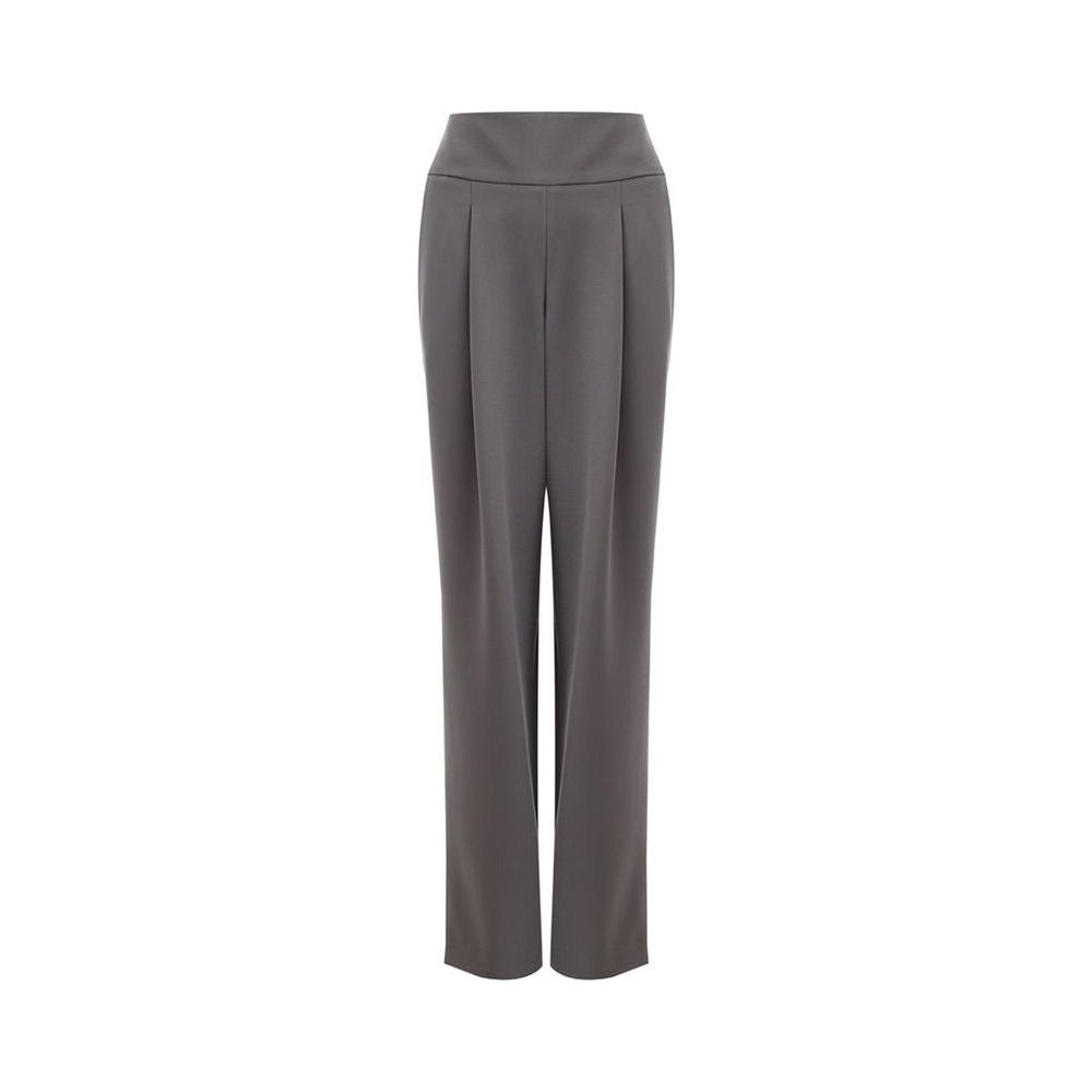 Lardini Chic Gray Wool Trousers for Sophisticated Style Lardini Dim Gray