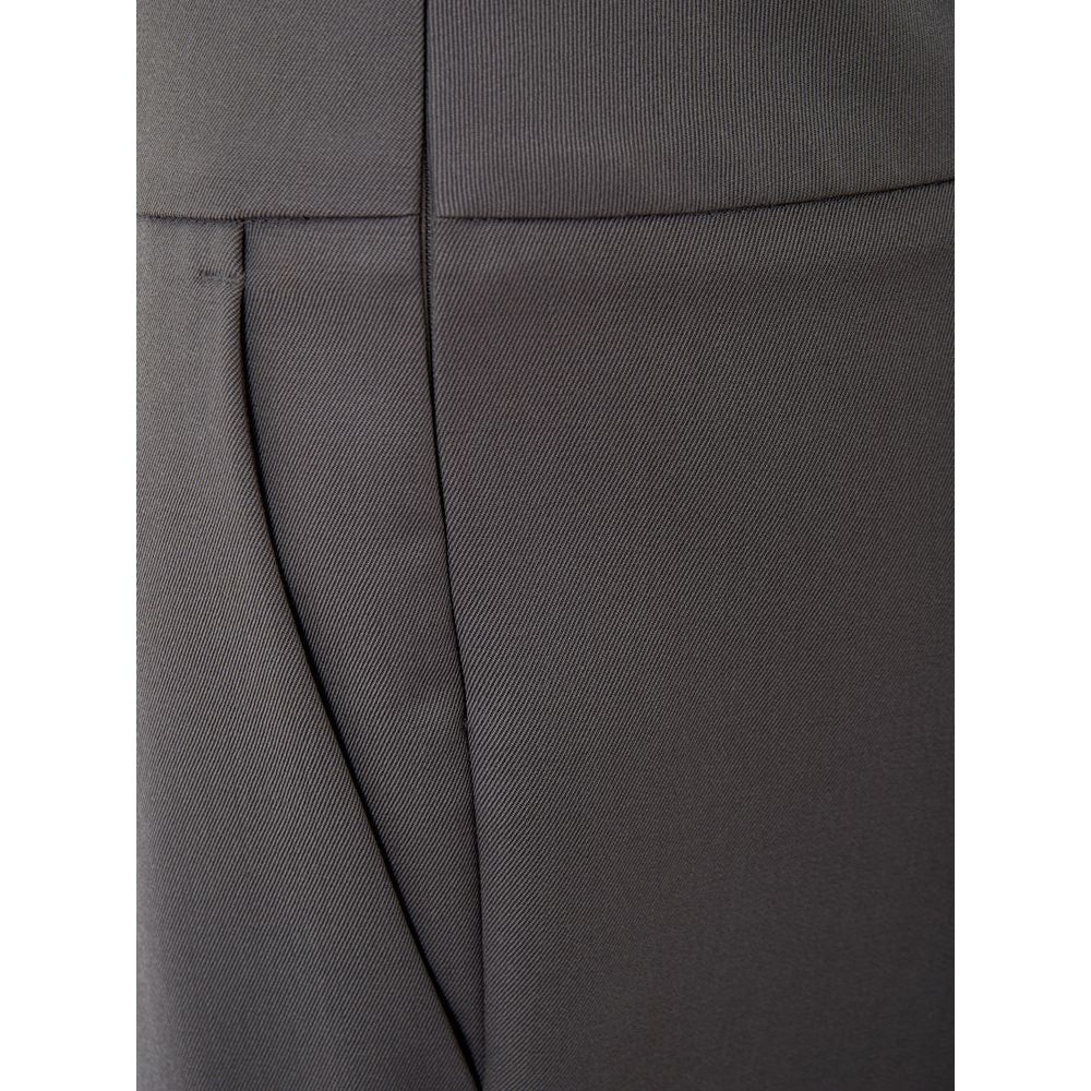 Lardini Chic Gray Wool Trousers for Sophisticated Style Lardini Dark Slate Gray