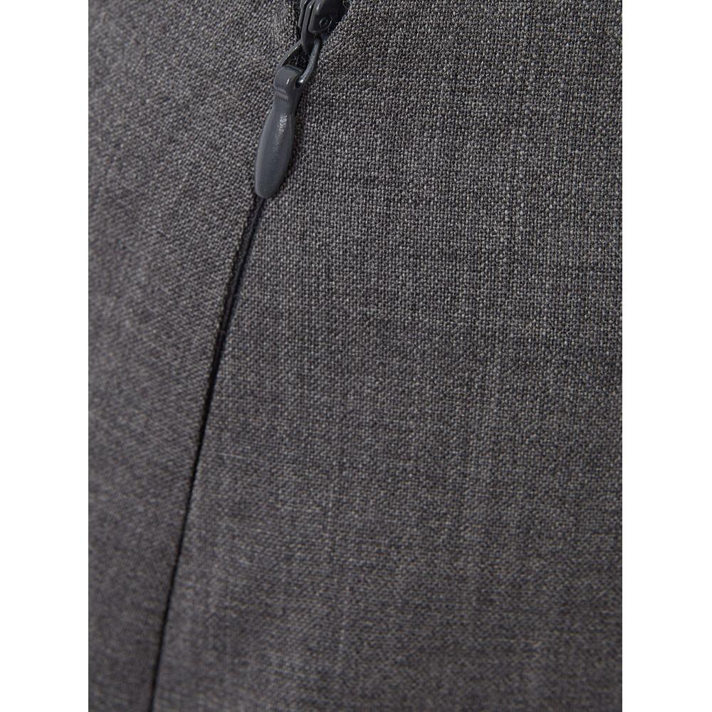 Lardini Chic Gray Wool Pencil Skirt Lardini Dark Slate Gray