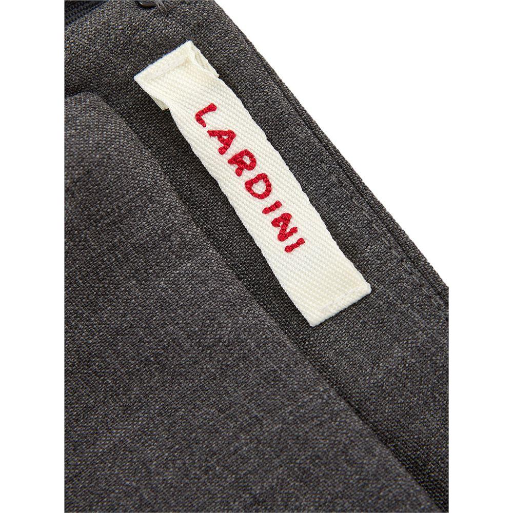 Lardini Chic Gray Wool Pencil Skirt Lardini Dark Slate Gray
